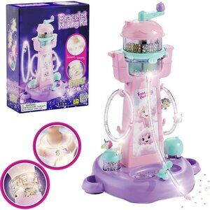 Charm Bracelet Making Kit,Friendship Bracelet Making Kit Toys for Girls age 5+,B